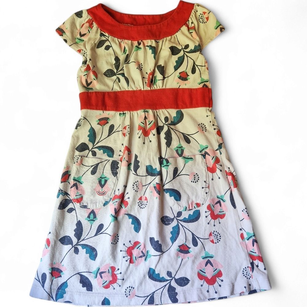 Tea collection girls floral pocket dress size 5